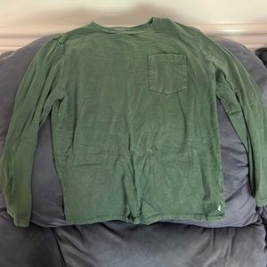Gap boys M long sleeve with pocket hunter green used good condition